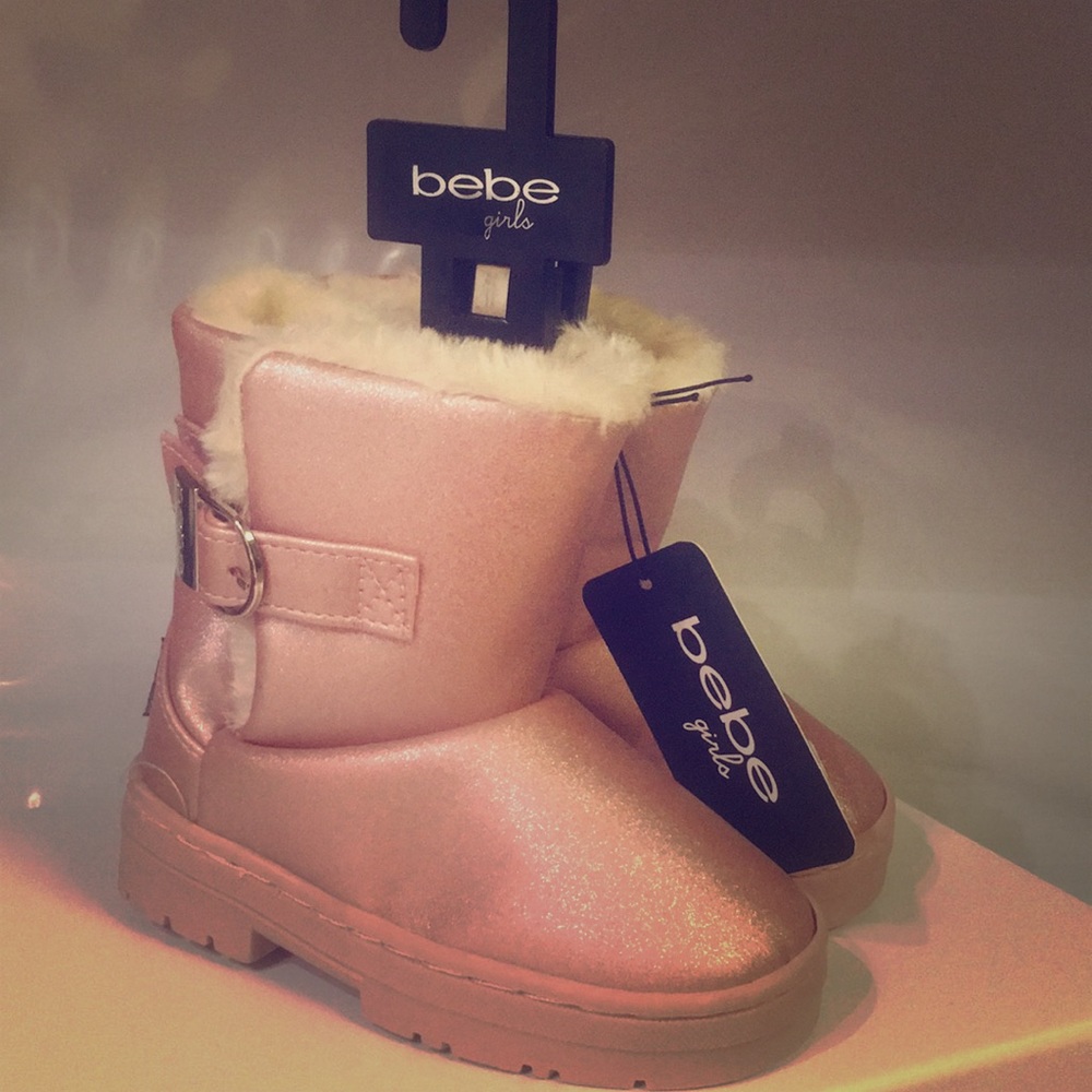 Bebe girls pink boots